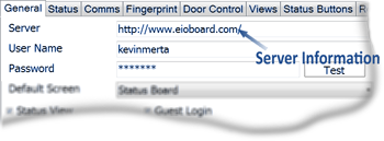 Enter Your Server Information